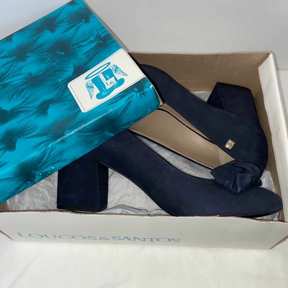 Loucos&santos jany international navy blue heels